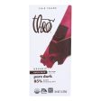 Theo Chocolate Organic Chocolate Bar - Classic - Dark Chocolate - 85 Percent Cacao - Pure - 3 Oz Bars - Case Of 12 Hot on Sale