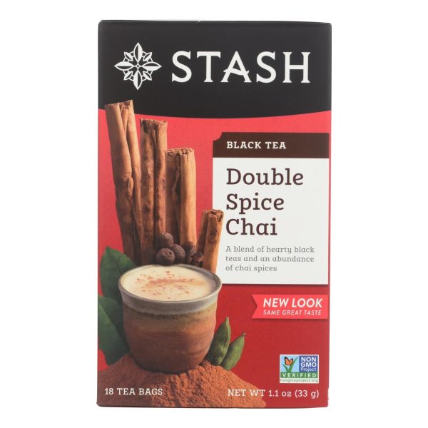 Stash Tea - Tea Black Dble Spice Chai - Case Of 6 - 18 Bag Online Hot Sale