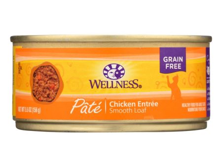 Wellness Pet Products Cat Food - Chicken Recipe - Case Of 24 - 5.5 Oz. For Cheap