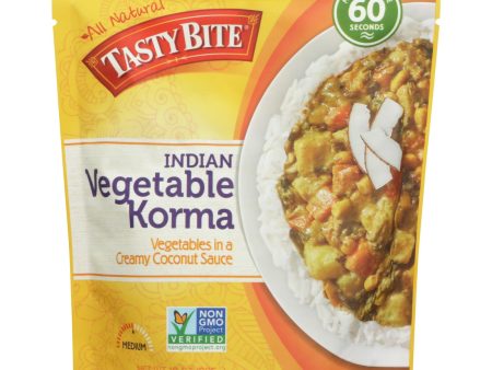 Tasty Bite Entree - Indian Cuisine - Vegetable Korma - 10 Oz - Case Of 6 For Discount