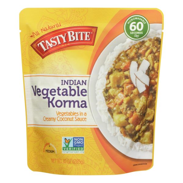 Tasty Bite Entree - Indian Cuisine - Vegetable Korma - 10 Oz - Case Of 6 For Discount