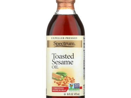 Spectrum Naturals Unrefined Toasted Sesame Oil - Case Of 12 - 16 Fl Oz. Sale