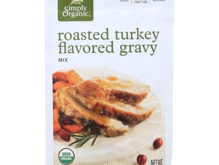 Simply Organic Roasted Turkey Flavored Gravy Seasoning Mix - Case Of 12 - 0.85 Oz. Sale