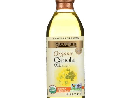 Spectrum Naturals Organic Refined Canola Oil - Case Of 12 - 16 Fl Oz. Online now