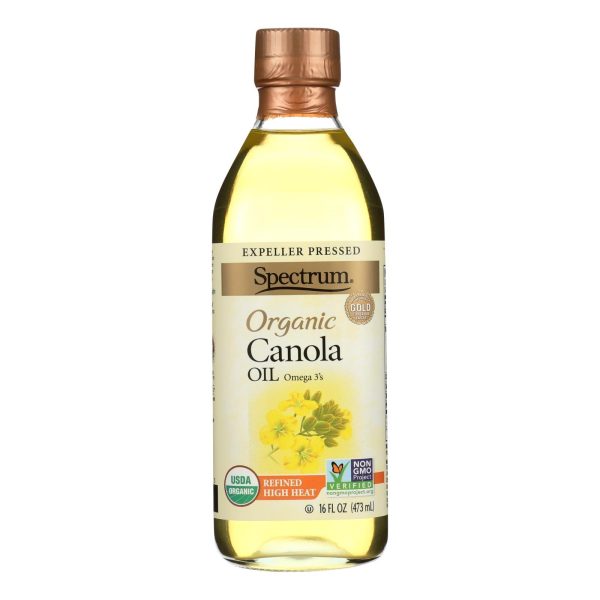 Spectrum Naturals Organic Refined Canola Oil - Case Of 12 - 16 Fl Oz. Online now