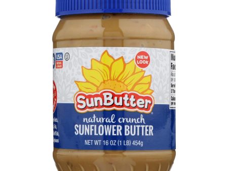 Sunbutter Sunflower Butter - Natural Crunch - Case Of 6 - 16 Oz. Online Sale