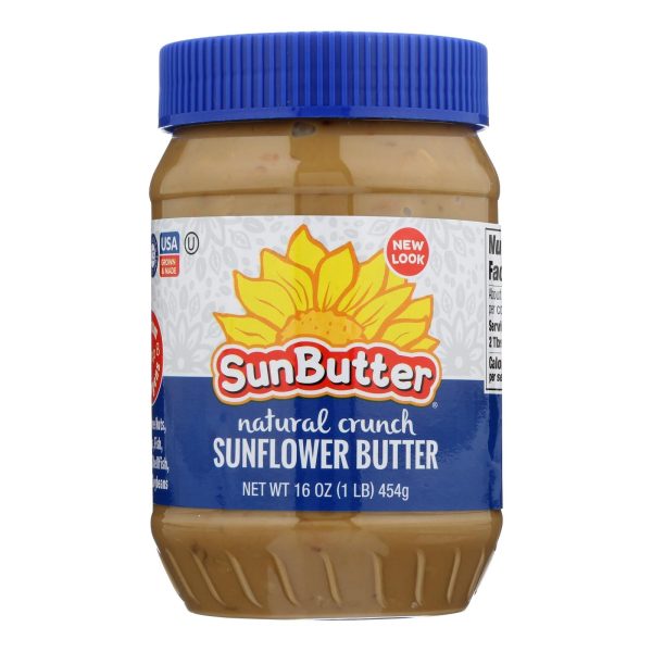 Sunbutter Sunflower Butter - Natural Crunch - Case Of 6 - 16 Oz. Online Sale