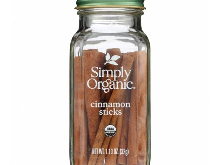 Simply Organic - Cinnamon Sticks Organic Whole - Case Of 6 - 1.13 Ounces Hot on Sale