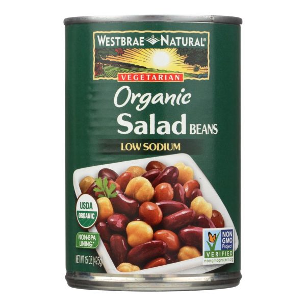 Westbrae Foods Organic Salad Beans - Case Of 12 - 15 Oz. Discount