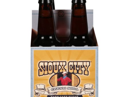 Sioux City Cream Soda - Case Of 6 - 4 12 Oz Online Sale