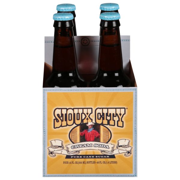 Sioux City Cream Soda - Case Of 6 - 4 12 Oz Online Sale