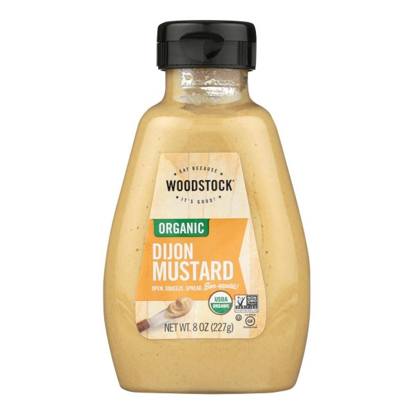 Woodstock Organic Dijon Mustard - Case Of 12 - 8 Oz Online