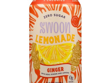 Swoon - Lemonade Ginger Zero Sugar - Case Of 12-12 Fz Online now