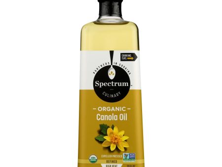 Spectrum Naturals Organic Refined Canola Oil - Case Of 12 - 32 Fl Oz. Online Hot Sale