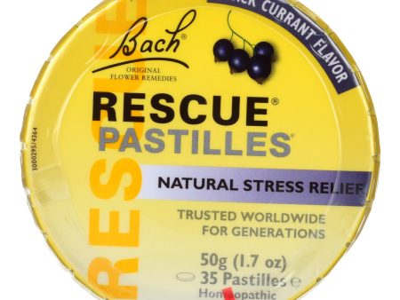 Bach Flower Remedies Rescue Pastilles Black Currant - 1.7 Oz - Case Of 12 Hot on Sale