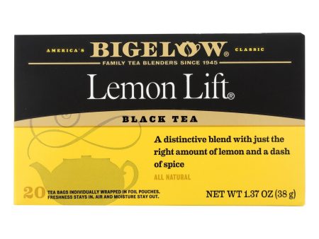 Bigelow Tea Lemon Lift Black Tea - Case Of 6 - 20 Bags Sale