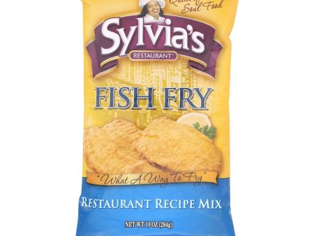 Sylvia s Fish Fry Mix - Case Of 9 - 10 Oz. Cheap