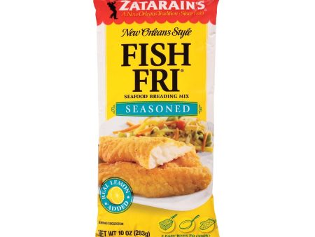 Zatarain s Fish Fry- Seasoned - Case Of 12 - 10 Oz. Sale