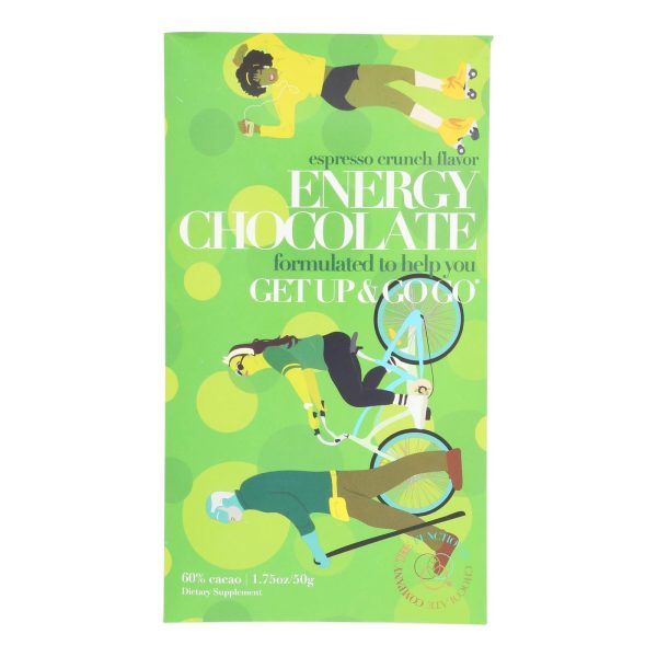 The Functional Chocolate Co - Chocolate Bar Energy - Case Of 12-1.75 Oz Fashion