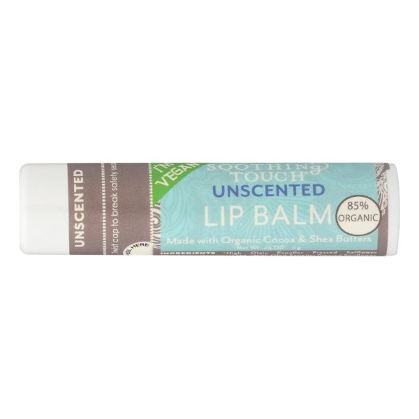 Soothing Touch Lip Balm - Vegan Unscented - Case Of 12 - .25 Oz Online