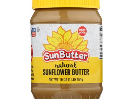 Sunbutter Sunflower Butter - Natural - Case Of 6 - 16 Oz. Cheap