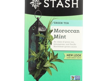 Stash Tea Green Tea - Moroccan Mint - Case Of 6 - 20 Bags on Sale