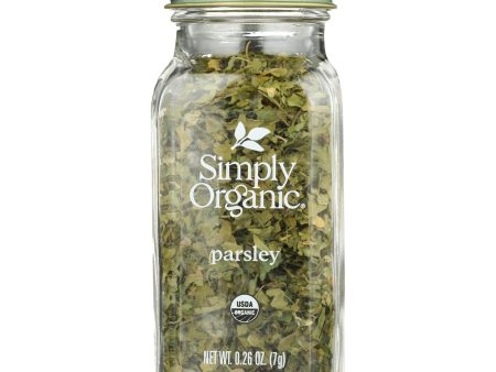 Simply Organic - Parsley Flakes Organic - Case Of 6 - 0.26 Ounces Discount