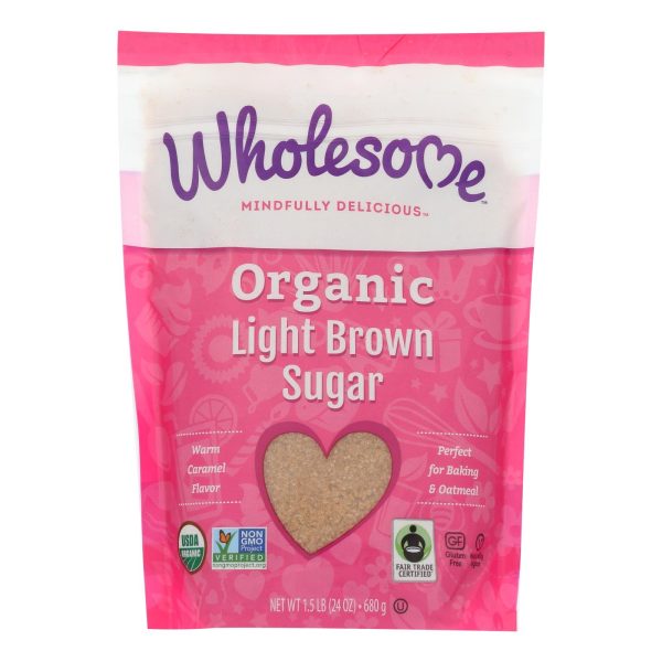 Wholesome Sweeteners Sugar - Organic - Light Brown - 24 Oz - Case Of 6 Online Hot Sale