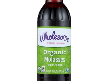 Wholesome Sweeteners Molasses - Organic - Blackstrap - Unsulphured - 16 Oz - Case Of 12 Supply