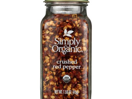 Simply Organic - Red Pepper Organic Crushed - Case Of 6 - 1.59 Ounces Online Sale