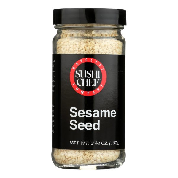 Sushi Chef White Sesame Seeds - Case Of 12 - 3.75 Oz. Online now