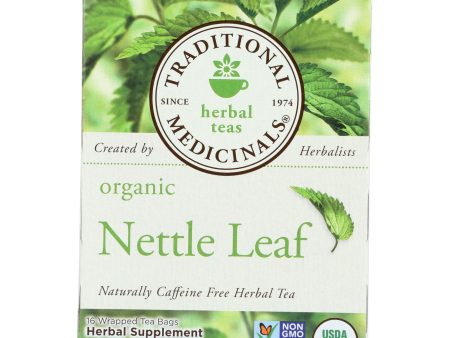 Traditional Medicinals Organic Nettle Leaf Herbal Tea - 16 Tea Bags - Case Of 6 Supply