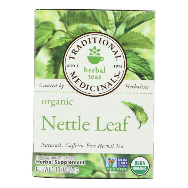 Traditional Medicinals Organic Nettle Leaf Herbal Tea - 16 Tea Bags - Case Of 6 Supply