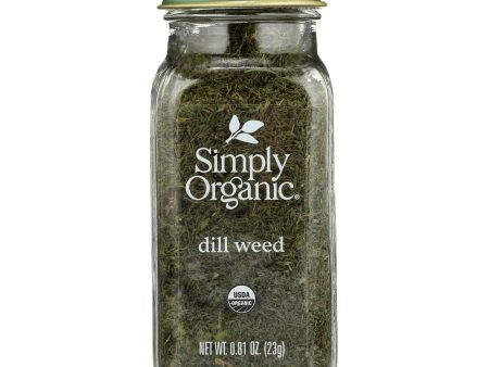 Simply Organic - Dill Weed Organic - Case Of 6 - 0.81 Ounces Online Hot Sale