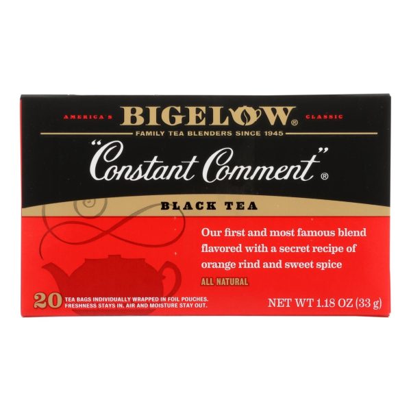 Bigelow Tea Constant Comment Black Tea - Case Of 6 - 20 Bags Supply