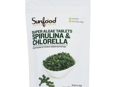 Sunfood - Tabs Spirulina Chlorlla - 1 Each-4 Oz Supply