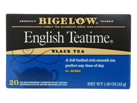 Bigelow Tea English Teatime Black Tea - Case Of 6 - 20 Bags Fashion