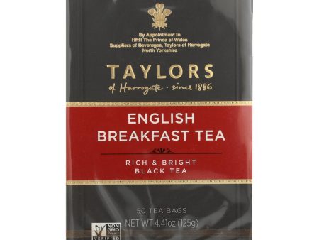 Taylors Of Harrogate English Breakfast Tea Bags - Case Of 6 - 50 Bag Cheap