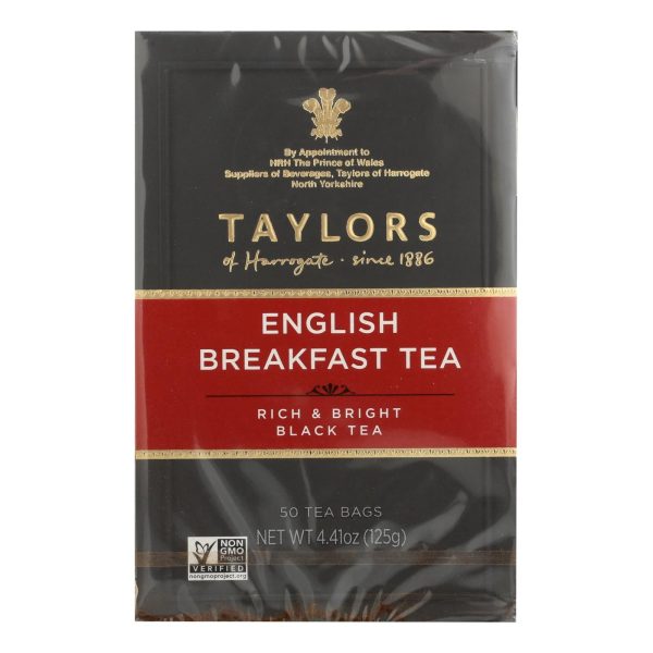 Taylors Of Harrogate English Breakfast Tea Bags - Case Of 6 - 50 Bag Cheap