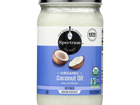 Spectrum Naturals Organic Refined Coconut Oil - Case Of 12 - 14 Fl Oz. Fashion