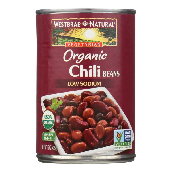 Westbrae Foods Organic Chili Beans - Case Of 12 - 15 Oz. Hot on Sale