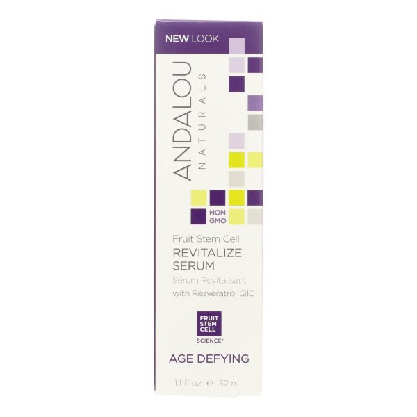 Andalou Naturals Age Defying Revitalize Serum Fruit Stem Cell - 1.1 Fl Oz Cheap