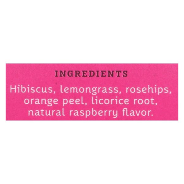 Stash Tea Hibiscus Herbal?tea - Wild Raspberry - Case Of 6 - 20 Bags on Sale