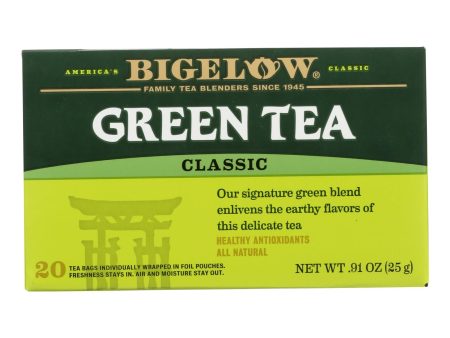 Bigelow Tea Green Tea - Classic - Case Of 6 - 20 Bag Online Sale