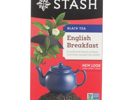 Stash Tea English Breakfast Black Tea - Case Of 6 - 20 Bags Discount