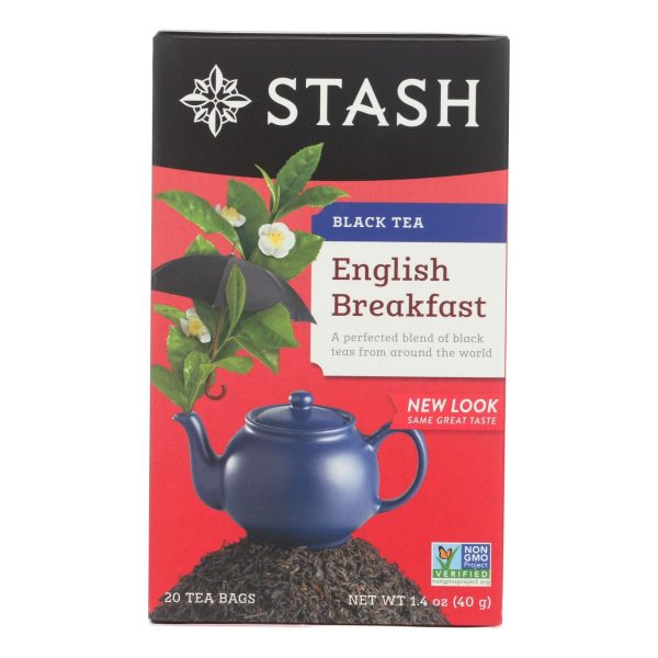 Stash Tea English Breakfast Black Tea - Case Of 6 - 20 Bags Discount