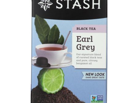 Stash Tea Earl Grey - 20 Tea Bags - Case Of 6 For Sale