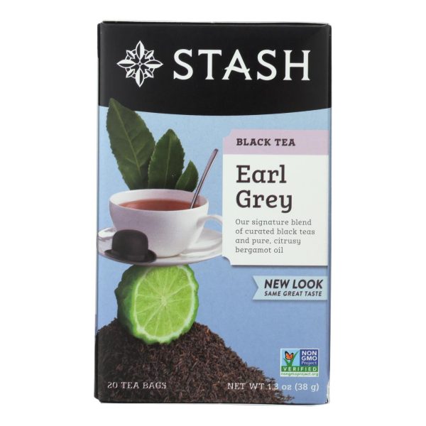 Stash Tea Earl Grey - 20 Tea Bags - Case Of 6 For Sale