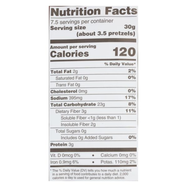 Unique Pretzels - Sprouted Grain Pretzels - Case Of 12 - 8 Oz. Discount