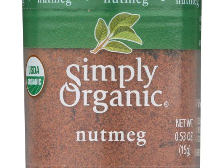 Simply Organic Nutmeg - Organic - Ground - .53 Oz - Case Of 6 Online now